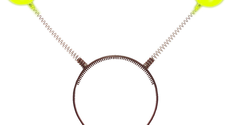 Widmann SRL Hoofdband met antennes glow in the dark