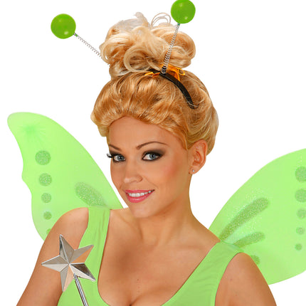 Widmann SRL Hoofdband met groene antennes