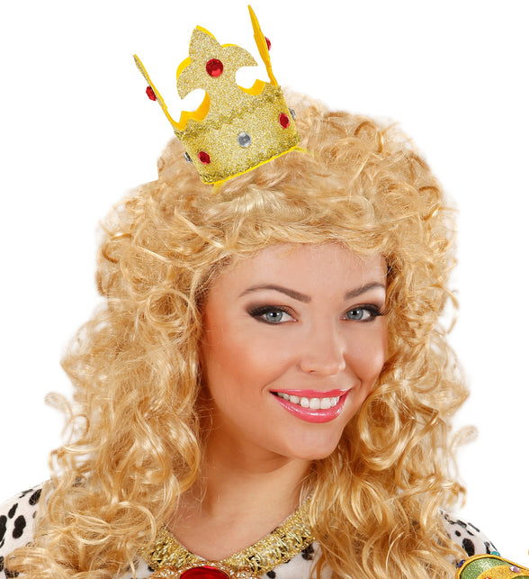 Widmann SRL Hoofdband met mini kroon goud