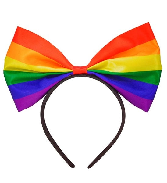 Widmann SRL Hoofdband strik regenboog Anouk