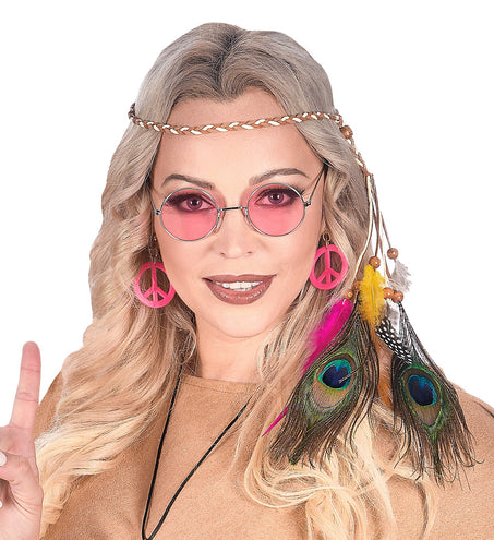 Widmann SRL Hoofdband veren Indiaan