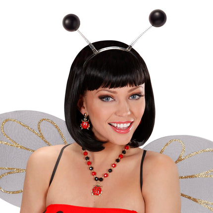 Widmann SRL Hoofdband voelsprieten zwart