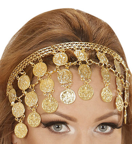 Widmann SRL Hoofdbandje met gouden muntjes
