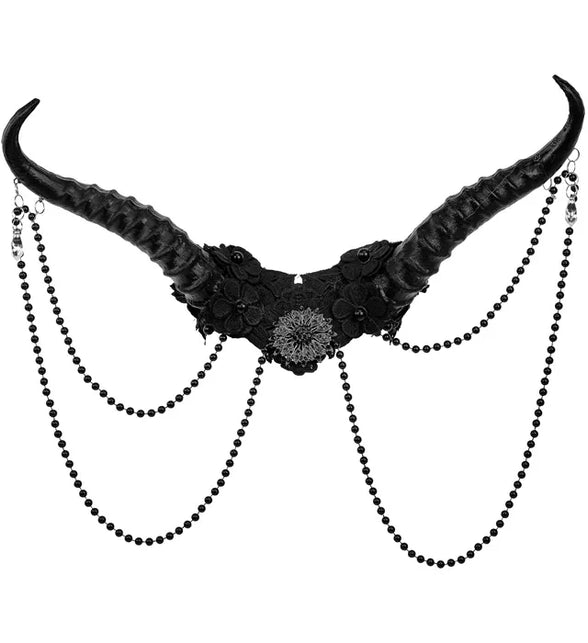 Widmann SRL Hoofdbedekking hoorns zwart Sara