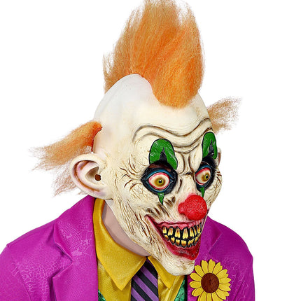 Widmann SRL Horror clown masker oranje