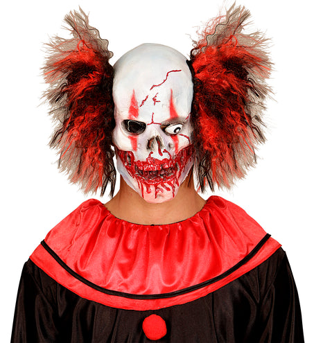 Widmann SRL Horror clown masker rood zwart