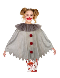 Widmann SRL Horror clown poncho kinderen