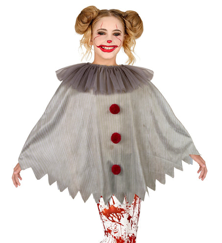 Widmann SRL Horror clown poncho kinderen