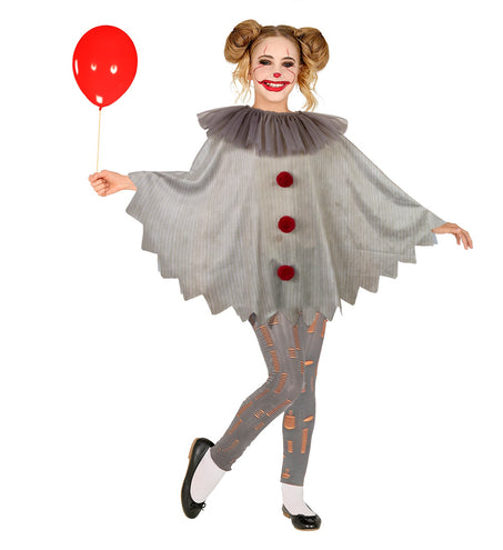 Widmann SRL Horror clown poncho kinderen