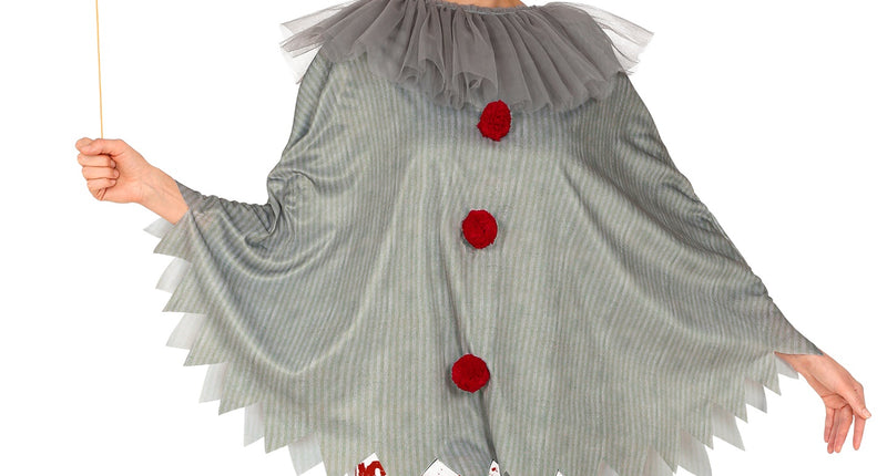 Widmann SRL Horror clown poncho volwassenen