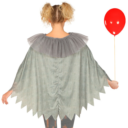 Widmann SRL Horror clown poncho volwassenen