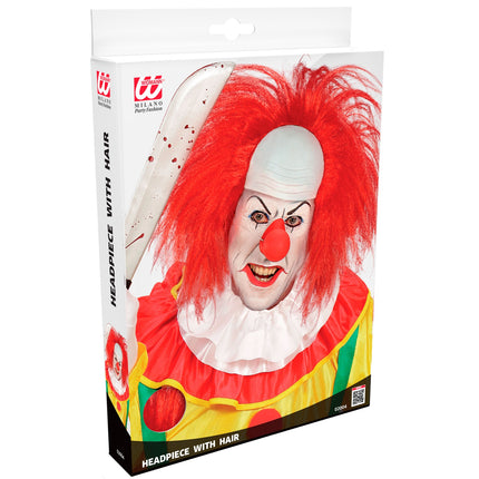 Widmann SRL Horror clowns pruik rood