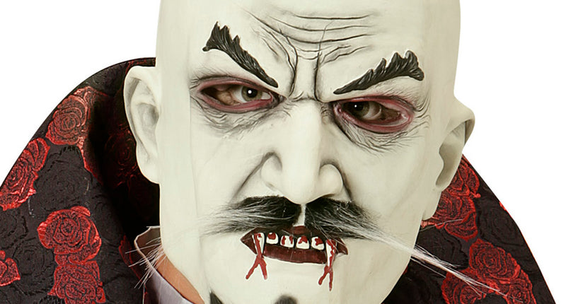 Widmann SRL Horror vampier masker met snor