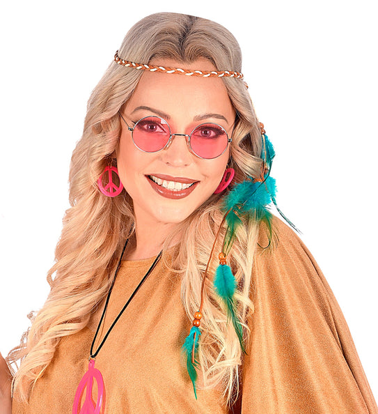 Widmann SRL Indianen hoofdband met veren