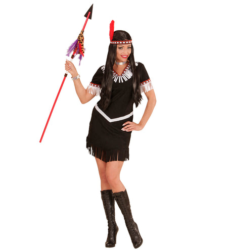 Widmann SRL Indianen jurk zwart Monja