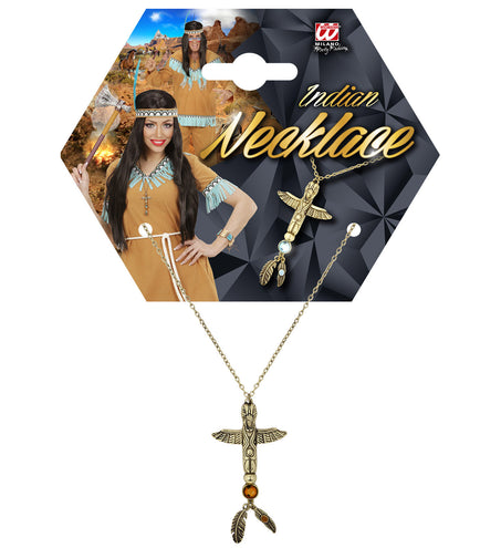 Widmann SRL Indianen ketting totempaal