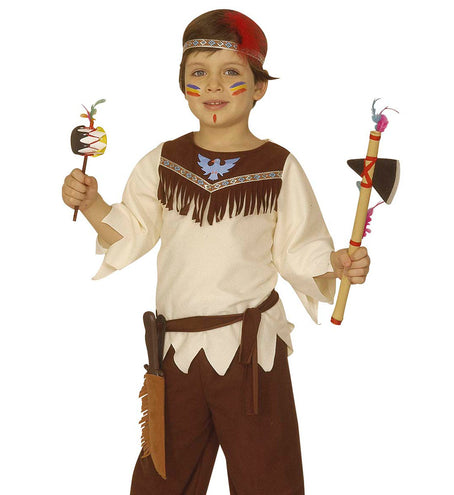 Widmann SRL Indianen mes met schede Rambo