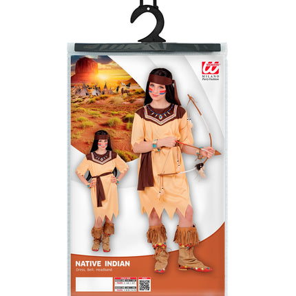 Widmann SRL Indianen outfit Alna voor meiden