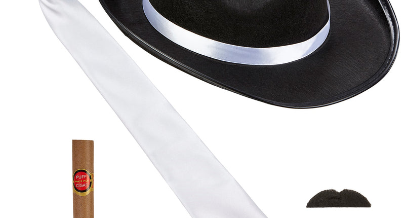 Widmann SRL Jaren 20 Gangster verkleedset zwart