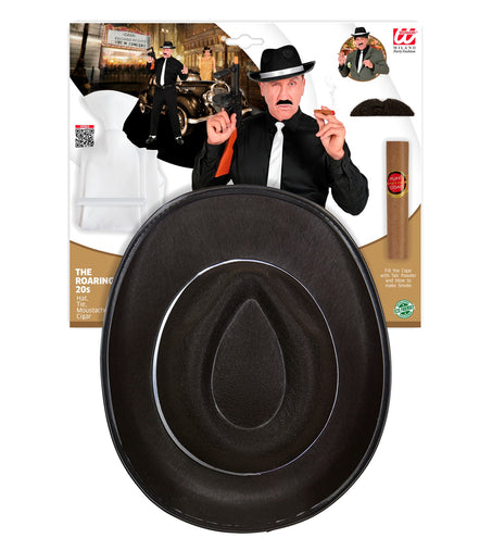 Widmann SRL Jaren 20 Gangster verkleedset zwart