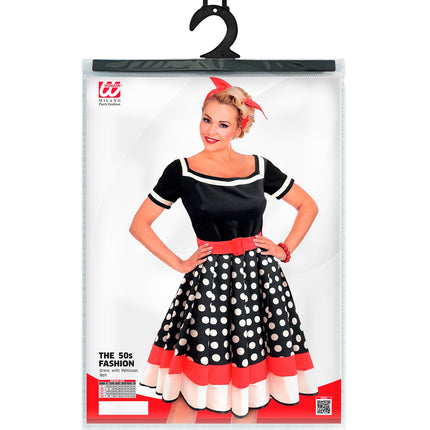 Widmann SRL Jaren 50 jurk Dolly blauw