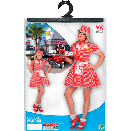 Widmann SRL Jaren 50 serveersters jurk