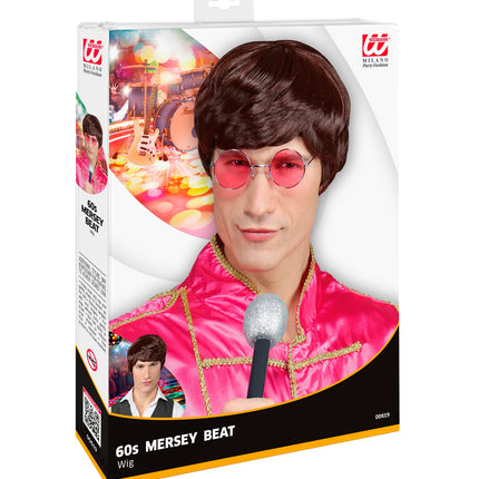 Widmann SRL Jaren 60 pruik pop artiest
