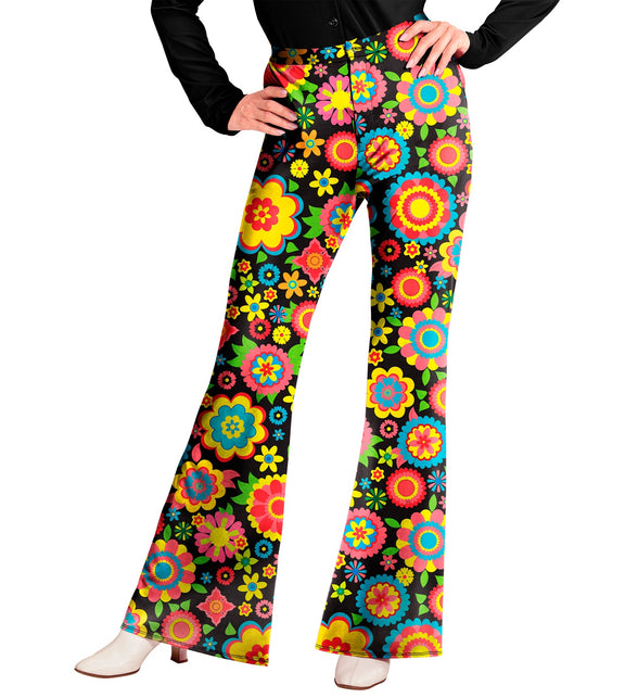 Widmann SRL Jaren 70 broek bloemenfeest dames