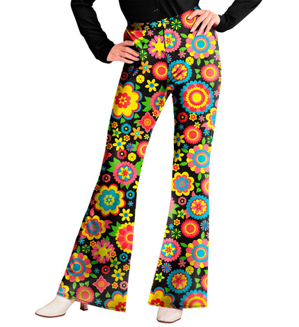 Widmann SRL Jaren 70 broek bloemenfeest dames