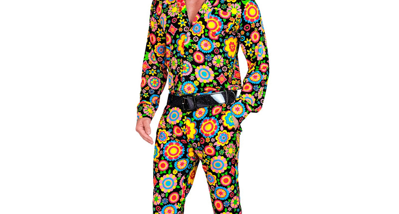 Widmann SRL Jaren 70 broek bloemenfeest heren