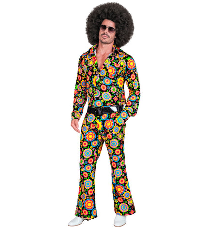 Widmann SRL Jaren 70 broek bloemenfeest heren