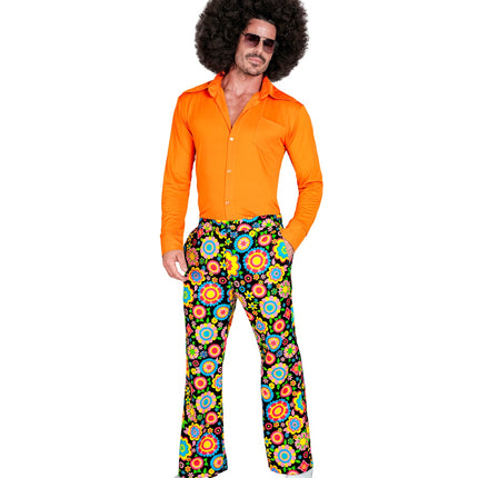 Widmann SRL Jaren 70 broek bloemenfeest heren