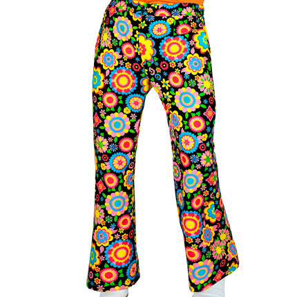 Widmann SRL Jaren 70 broek bloemenfeest heren