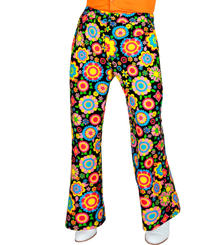 Widmann SRL Jaren 70 broek bloemenfeest heren