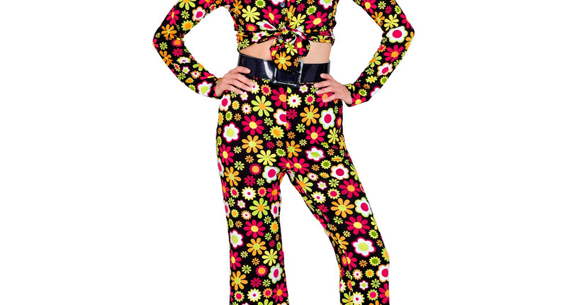 Widmann SRL Jaren 70 broek flowers dames