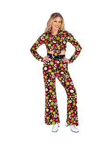 Widmann SRL Jaren 70 broek flowers dames