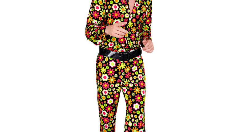 Widmann SRL Jaren 70 broek flowers heren