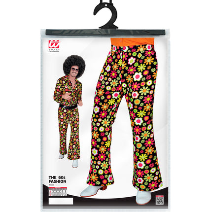 Widmann SRL Jaren 70 broek flowers heren