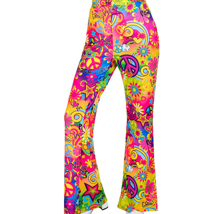 Widmann SRL Jaren 70 broek love&peace dames