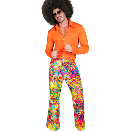 Widmann SRL Jaren 70 broek love&peace heren