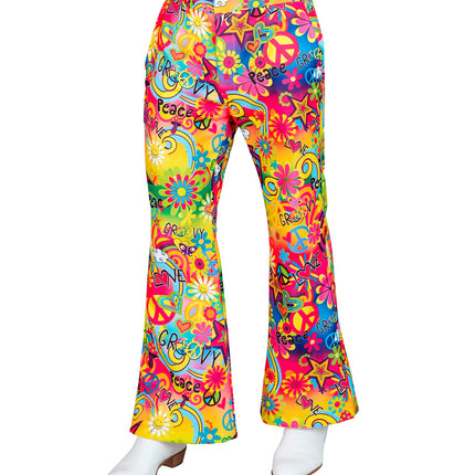 Widmann SRL Jaren 70 broek love&peace heren