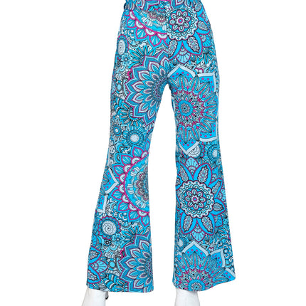Widmann SRL Jaren 70 broek mandala blauw dames
