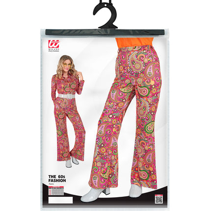 Widmann SRL Jaren 70 broek paisley dames