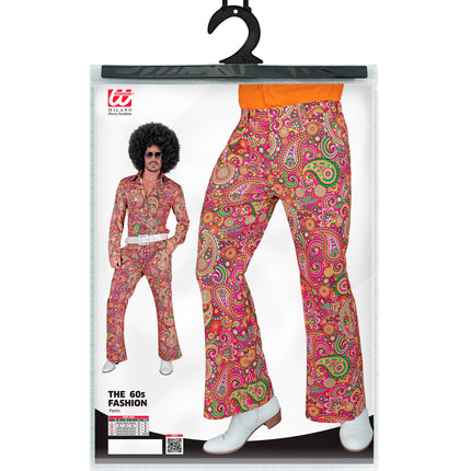 Widmann SRL Jaren 70 broek paisley heren