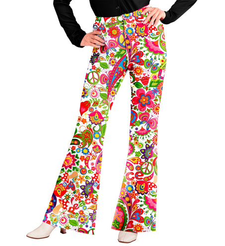 Widmann SRL Jaren 70 broek peace party dames