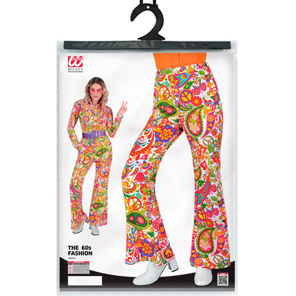 Widmann SRL Jaren 70 broek peace party dames