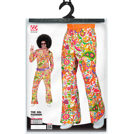 Widmann SRL Jaren 70 broek peace party heren