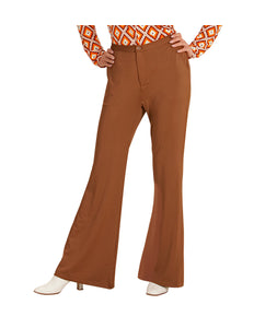 Widmann SRL Jaren 70 disco broek Groovy bruin