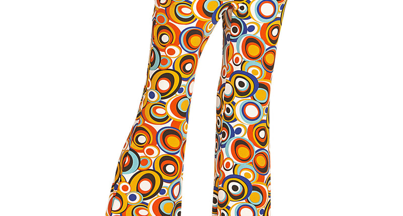 Widmann SRL Jaren 70 disco broek Groovy cirkels