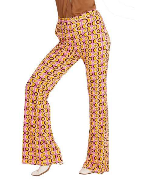 Widmann SRL Jaren 70 disco broek Groovy langspeelplaat